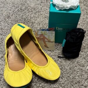 Tieks - Yellow Patent - Like New, Size 7